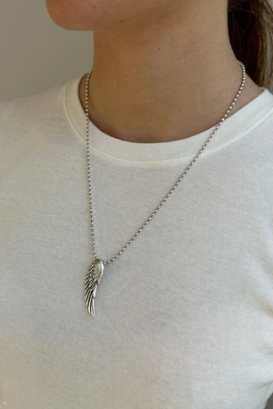 Collier Brandy Melville Angel Wing Argent | TSJ-63104229